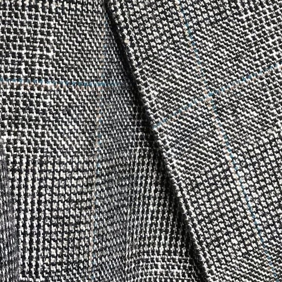 Haggar Imperial Gentlemans Fit Glen Plaid Sport Coat 2 Button Jacket Mens Large - Picture 4 of 14